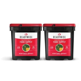 240 Serving Freeze Dried Vegetables (2, 120 serving buckets)