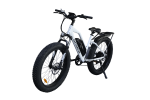 AOSTIRMOTOR 26" 750W Camouflage Electric Bike Fat Tire P7 48V 12.5AH Removable Lithium Battery for Adults with Detachable Rear Rack Fender(White)S07-G