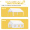 20x20FT Party Tent Heavy Duty, Large Wedding Event Shelters with 2 Storage Bags & Removable Sidewalls
