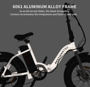 AOSTIRMOTOR G20 Folding Electric Bike Ebike Bicycle 500W Motor 20" Fat Tire With 36V/13Ah Li-Battery New Model