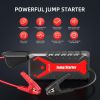 DBPOWER 3000A/80.66Wh Portable Car Jump Starter (UP to 10.0L Gas/8.0L Diesel Engines) 12V Auto Lithium-Ion Battery Booster with Smart Clamp Cables
