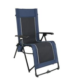 Quad Zero Gravity Lounger Camping Chair, Blue, Adult