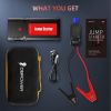 DBPOWER Car Battery Jump Starter 2500A 21800mAh - for up to 8.0L Gasoline/6.5L Diesel Engines, Portable 12V Auto Battery Booster, Power Pack