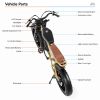 Electric Bike 20" x 4.0 Electric Bike for Adults with 750W Brushless Motor, 48V 34Ah Removable Dual Battery, Extra Long Cruising Range