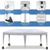 10'x20' Folding Canopy with 6 Removable Sidewalls Outdoor Event Shelter UPF 50+ Gazebo Portable Tents for Parties Beach Camping Wedding EZ Pop Up Cano