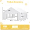 20x20FT Party Tent Heavy Duty, Large Wedding Event Shelters with 2 Storage Bags & Removable Sidewalls