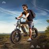Electric Bike 20" x 4.0 Electric Bike for Adults with 750W Brushless Motor, 48V 34Ah Removable Dual Battery, Extra Long Cruising Range