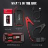 S ZEVZO ET03 Car Jump Starter 2500A Jump Starter Battery Pack for Up to 8.0L Gas and 7.0L Diesel Engines, 74Wh Portable 12V Jump Box with USB Ports