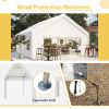 20x20FT Party Tent Heavy Duty, Large Wedding Event Shelters with 2 Storage Bags & Removable Sidewalls