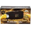 Hot Shot stun gun with flashlight and Battery Meter Black
