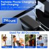10000mAh Power Bank Portable Phone Charger External Battery Pack with LT & Type-C Double-ended Cable Type-C USB Cable Fit For IOSPhone 14 Android And