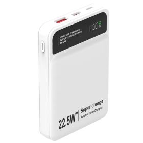 10000mAh Magsafe 3 In 1 Portable Charger PD22.5W Magnetic Fast Charger Fast Charging Power Bank Fit For IOS Phone 15/14 Samsung Galaxy S24 And More (Capacity: 5000MAH, Color: White)