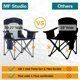 Folding Camping Chair Portable Padded Oversized Chairs with Cup Holders