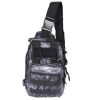 Unisex Sling Shoulder Bag Molle Outdoor Daypack Backpack with Adjustable Strap