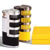 Metal Cigar Lighter Windproof Butane Gas 3 Jet Firepower Cigar Torch Lighter With Punch Cutter Smoking Tool