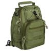Unisex Sling Shoulder Bag Molle Outdoor Daypack Backpack with Adjustable Strap