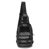 Unisex Sling Shoulder Bag Molle Outdoor Daypack Backpack with Adjustable Strap