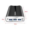 Portable Charger PowerMaster 20000mAh Power Bank Total 5.8A Output 3-USB Ports External Battery Pack