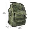 Unisex Sling Shoulder Bag Molle Outdoor Daypack Backpack with Adjustable Strap