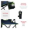SUNNYFEEL  Outdoor Reclining Camping Chairs Adjustable 3 Position Foldable Heavy Duty Adults 300 LBS Capacity For Adults Lounge With Cup Holder
