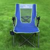 SUNNYFEEL  Outdoor Reclining Camping Chairs Adjustable 3 Position Foldable Heavy Duty Adults 300 LBS Capacity For Adults Lounge With Cup Holder