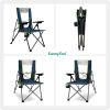 SUNNYFEEL  Outdoor Reclining Camping Chairs Adjustable 3 Position Foldable Heavy Duty Adults 300 LBS Capacity For Adults Lounge With Cup Holder