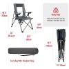 SUNNYFEEL  Outdoor Reclining Camping Chairs Adjustable 3 Position Foldable Heavy Duty Adults 300 LBS Capacity For Adults Lounge With Cup Holder