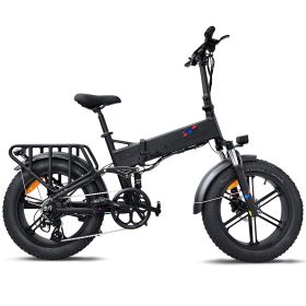 ENGWE ENGINE Pro 48V16Ah Fat Tire 750W Electric Bike Hydraulic Oil Brake Mountain Electric Bicycle (colour: black, BATTERY: 750W 76AH)