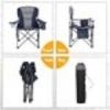 Folding Camping Chair Portable Padded Oversized Chairs with Cup Holders