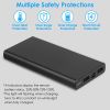 20000mAh Power Bank Portable External Battery Pack Phone Charger with Dual USB Output Ports Type C Micro USB Input