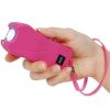 Rechargeable Runt 80,000,000 volt stun gun with flashlight and wrist strap disable pin
